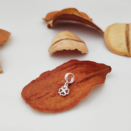 Pingente Prata 925 Berloque Trevo quatro folhas. Estoque Limitado - Sob Consulta -