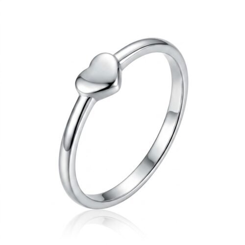 Anel de Prata 925 Slim Symbol Coração. Estoque Limitado - Sob Consulta -
