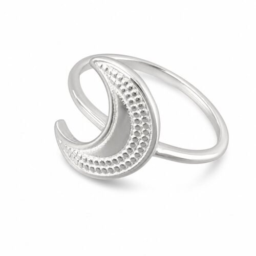 Anel de Prata 925 Slim Symbol Lua. Estoque Limitado - Sob Consulta -