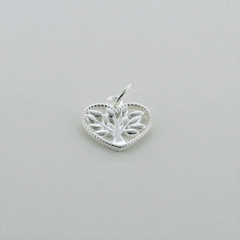 Pingente Prata 925 Coração com Árvore da Vida – Estoque Limitado – Sob Consulta