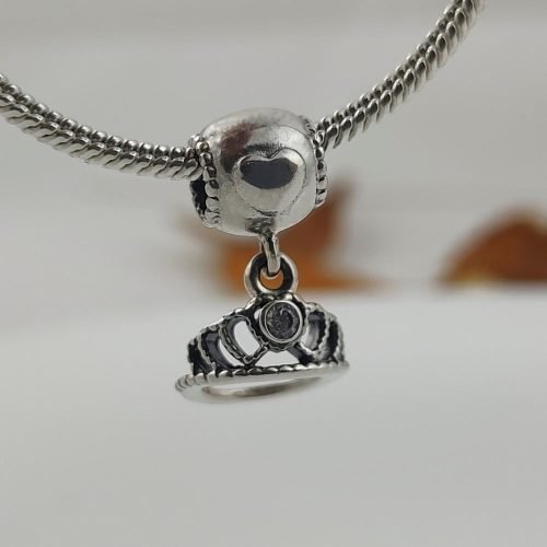 Berloque Prata 925 Pendente Coroa. Estoque Limitado - Sob Consulta -