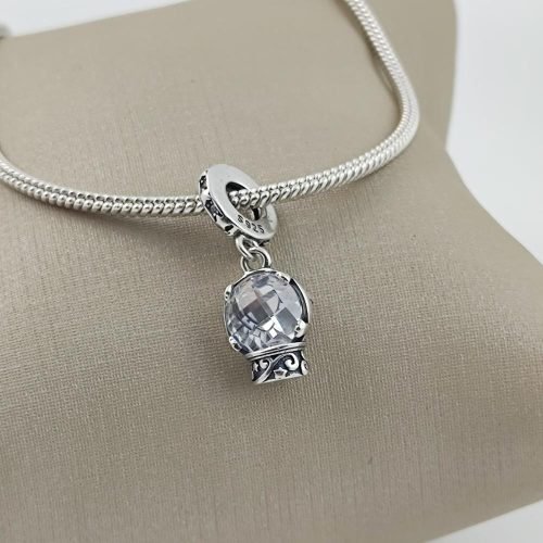 Berloque Prata 925 Pendente Perfume Cristal. Estoque Limitado - Sob Consulta -