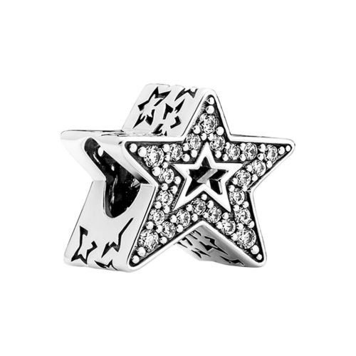 Berloque Prata 925 Separador Estrela. Estoque Limitado - Sob Consulta -