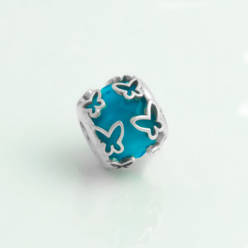 Berloque Prata 925 Separador Borboletas. Estoque Limitado - Sob Consulta -