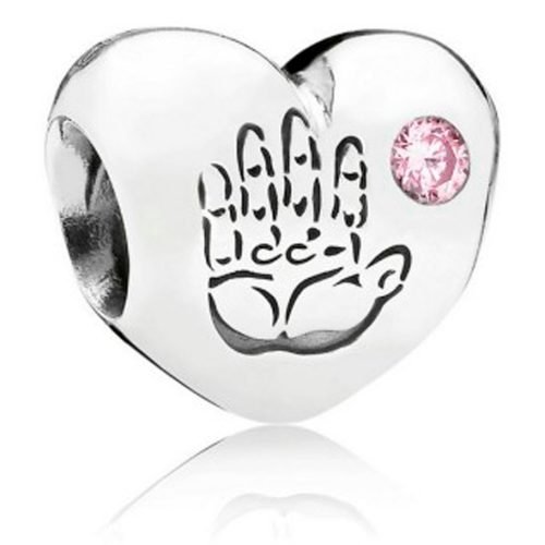 Berloque Prata 925 Separador Coração. Estoque Limitado - Sob Consulta -