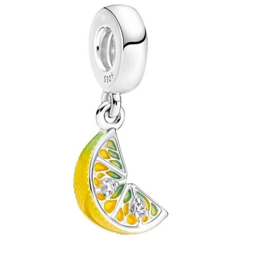 Berloque Prata 925 Pendente Limão. Estoque Limitado - Sob Consulta -