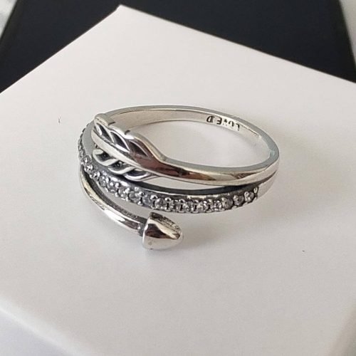 Anel de Prata 925 Anel Inspiração Flecha. Estoque Limitado - Sob Consulta -