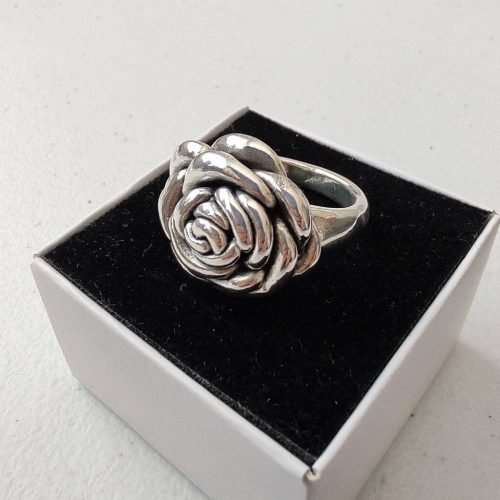 Anel de Prata 925 Anel Rosa Eletroformação. Estoque Limitado - Sob Consulta -