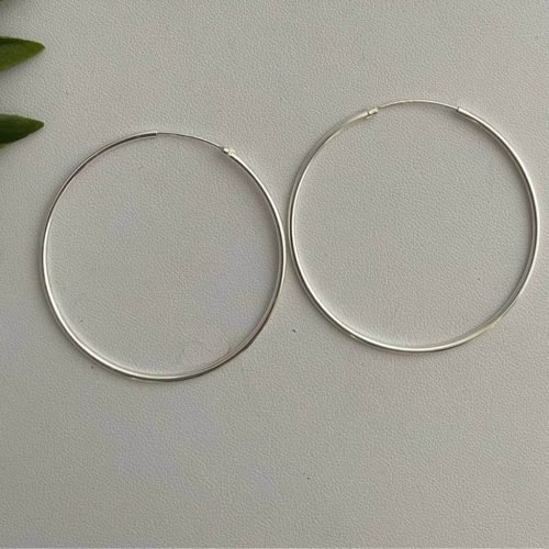 Brinco Prata 925 Brinco Argola M – Estoque Limitado – Sob Consulta