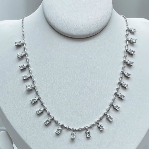 Colar Prata 925 Importado com Pedras Cristal – Sob Consulta