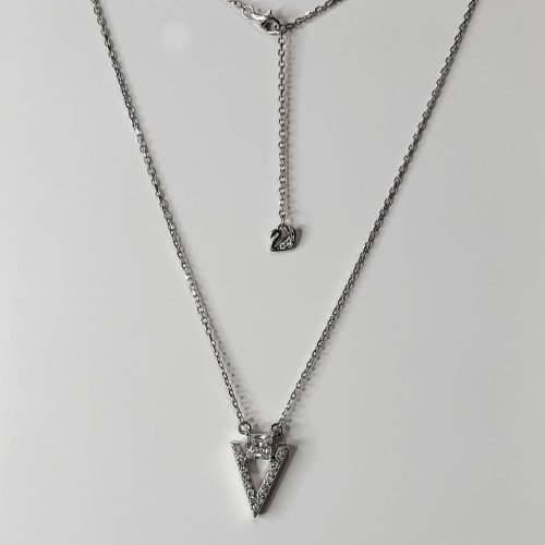 Colar Prata 925 Inspiração V com Zircônias – Sob Consulta