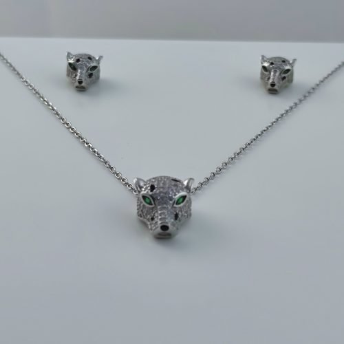 Conjunto Prata 925 Coloar + Brinco Pantera – Estoque Limitado – Sob Consulta