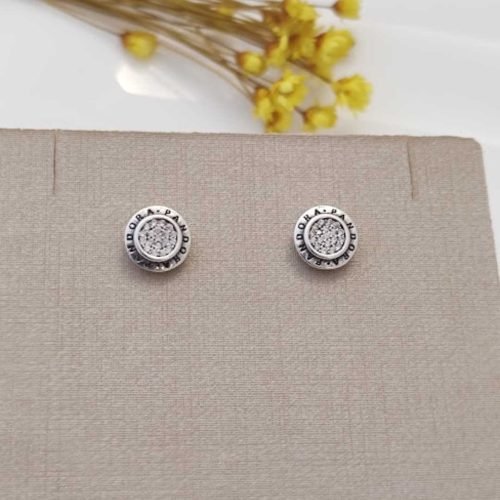 Brinco Prata 925 Inspiração Redondo Com Zircônia – Estoque Limitado – Sob Consulta