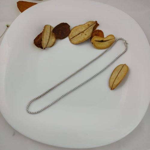 Colar Prata 925 Riviera Brilhante Banho Ródio –