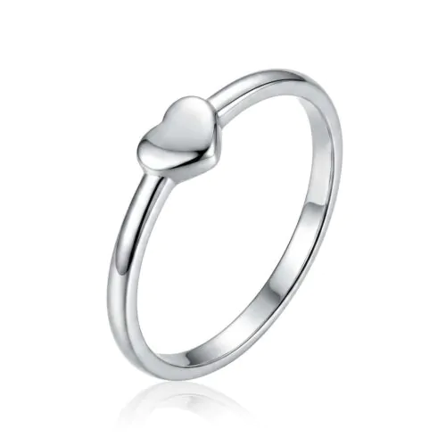 Anel de Prata 925 Slim Symbol Coração. Estoque Limitado - Sob Consulta -