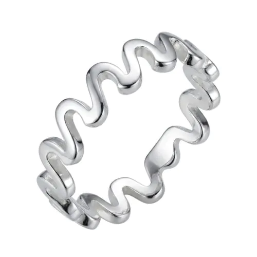 Anel de Prata 925 Symbol Ondas. Estoque Limitado - Sob Consulta -