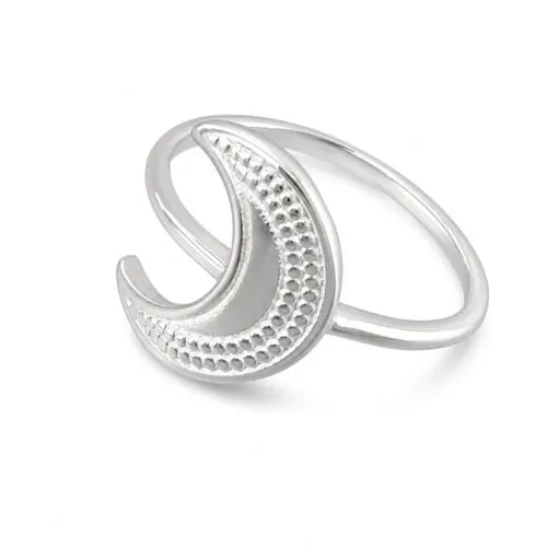 Anel de Prata 925 Slim Symbol Lua. Estoque Limitado - Sob Consulta -