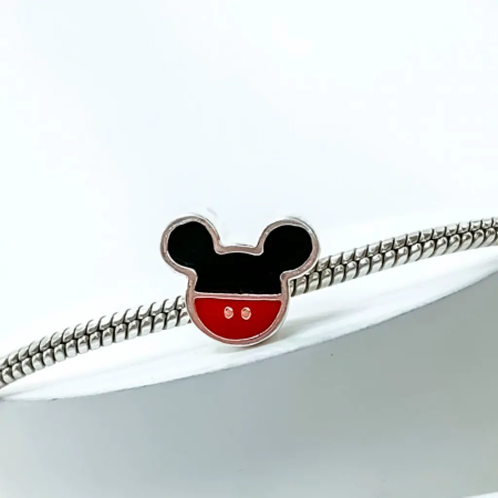 Berloque Prata 925 Separador Mickey. Estoque Limitado - Sob Consulta -