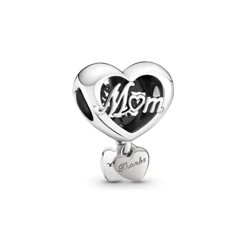 Berloque Prata 925 Separador Love Mom. Estoque Limitado - Sob Consulta -