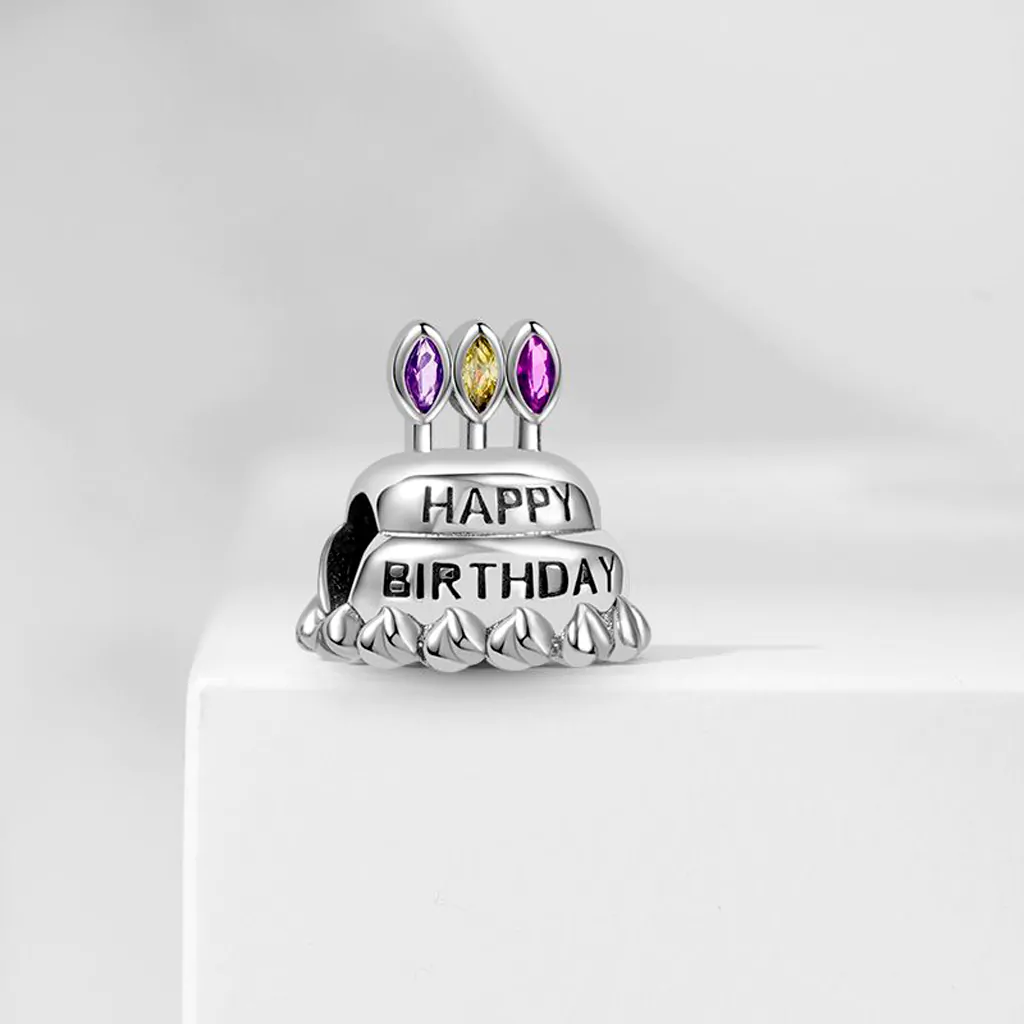 Berloque Prata 925 Separador Happy Birthday. Estoque Limitado - Sob Consulta -