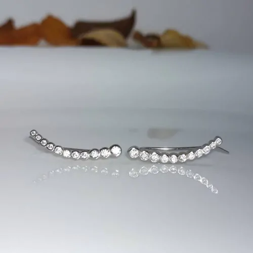Brinco Prata 925 Piercing Argola Craveja – Estoque Limitado – Sob Consulta