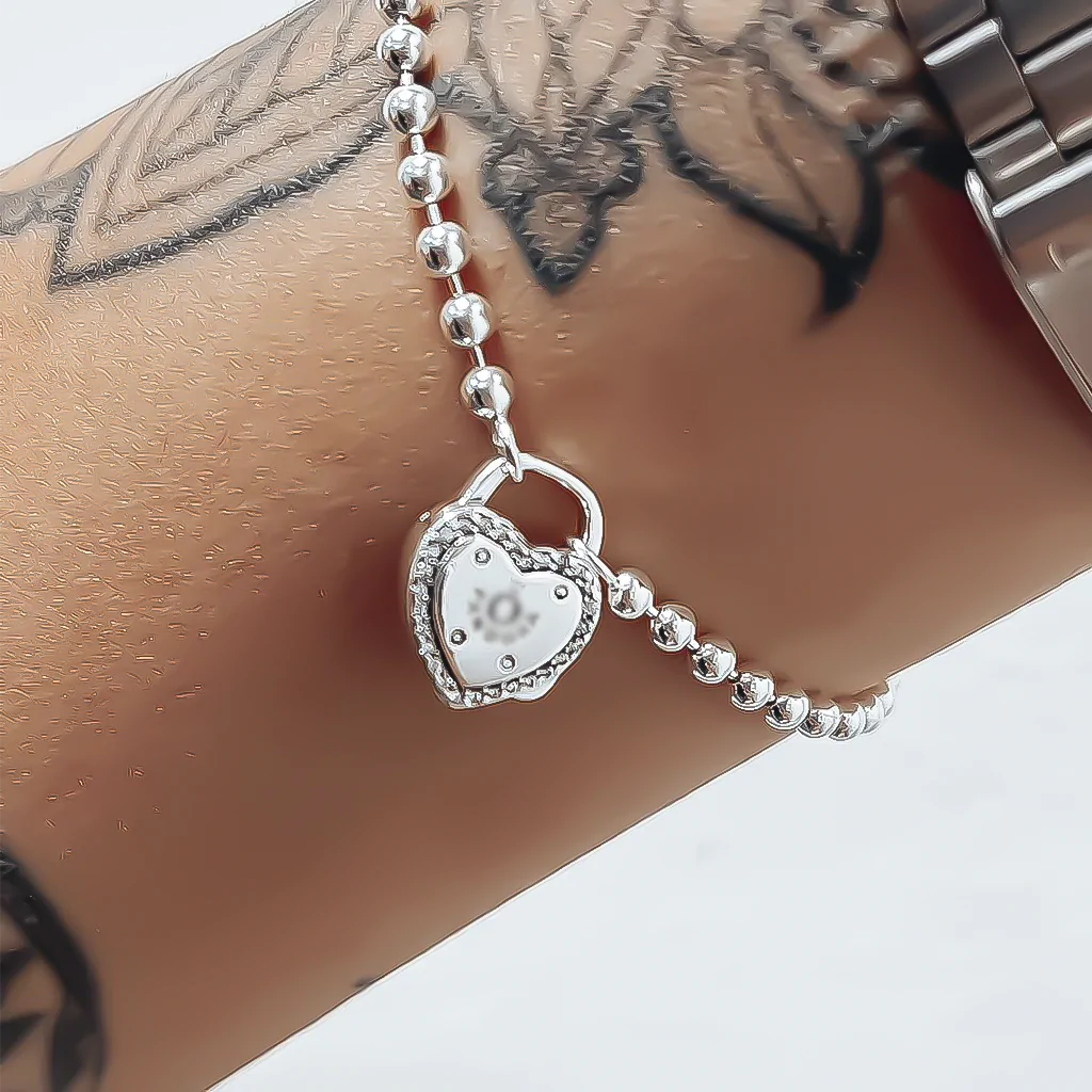 Pulseira Prata 925 Bolinha Cadeado – Estoque Limitado – Sob Consulta